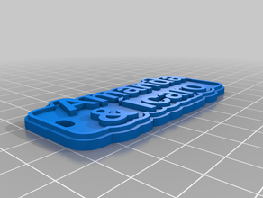amandaicaro2keychain işaretler ve logolar özelleştirilmiş 3d print model - Mito3D