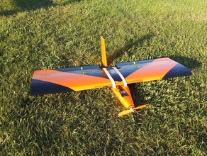 hb1 e1000 rc streamer combat airplane r c vehicles flying wing 3d print model - Mito3D