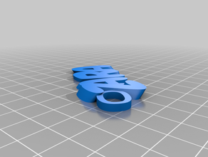 zara Anahtarlık özelleştirilmiş 3d print model - Mito3D