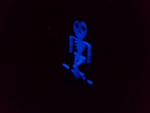luminoso a piedi scheletro giocattoli meccanici automi noctilucent waling 3d print model - Mito3D