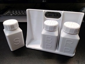 salt pepper shakers set household shaker 3d print model - Mito3D