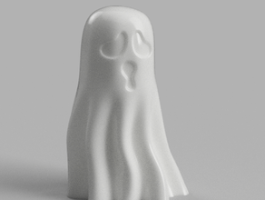 lindo fantasma decoración de halloween miedo spooky 3d print model - Mito3D