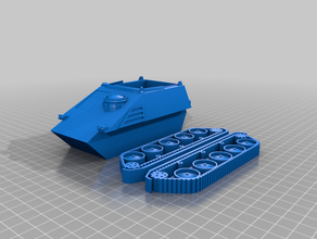 transportpanzer kurz i veicoli 3d print model - Mito3D