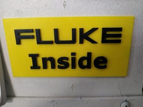fluke inside signs & logos 3d print model - Mito3D