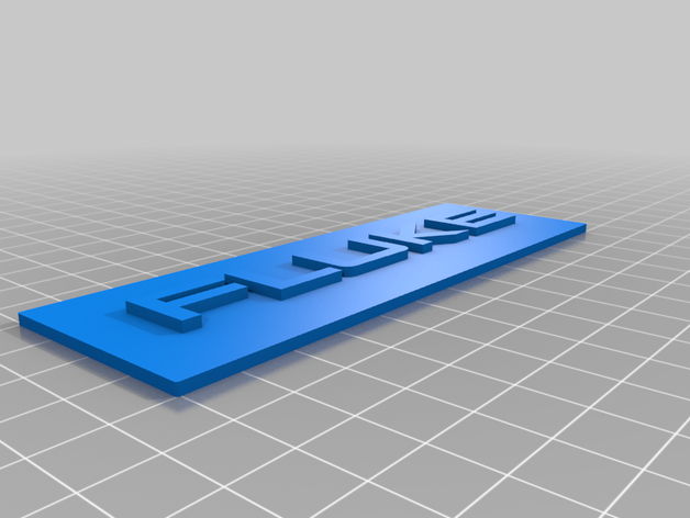 logotipo de fluke signos y logotipos 3D print model - Mito3D