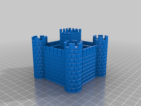 pequeno castelo esculturas 3d print model - Mito3D