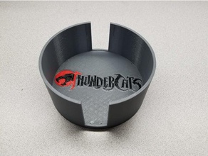 coaster titular thundercats logotipo de título en la montaña rusa 3d print model - Mito3D