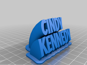 cindy kennedy office customized 3d print model - Mito3D