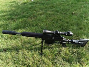 sar12 alternative handguard short barrels diy paintball sniper rifle 3d print model - Mito3D