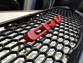honda cr-v logo mesh grille automotive 3d print model - Mito3D