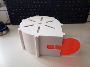 3in rodada da etiqueta do titular - rolo 1 000 adesivos recipientes caso círculo polegadas rótulo adesivo três 3d print model - Mito3D