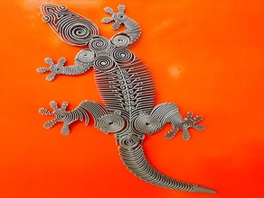 imán de nevera flexible reptiles salamanquesa decoración decorar decorativos iman del refrigerador los 3d print model - Mito3D