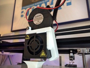 ender 4 magnetic 5015 fan duct 3d printer parts creality created freecad 3d print model - Mito3D