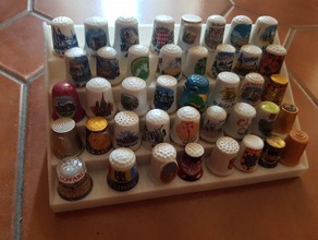 thimble collection stand organization d s coudre thimbles 3d print model - Mito3D