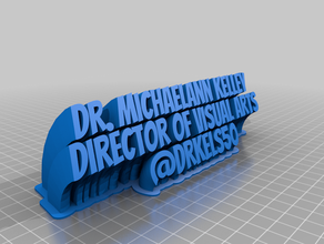 Dr kelley ofis özelleştirilmiş 3d print model - Mito3D