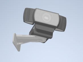 webcam wall mount logitech c922 pro diy c920 holder 3d print model - Mito3D