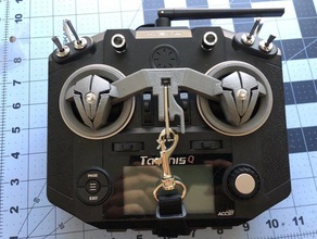 le sct taranis x9d & qx7 cardan garde-w clip L'impression 3d drone fpv 3d print model - Mito3D