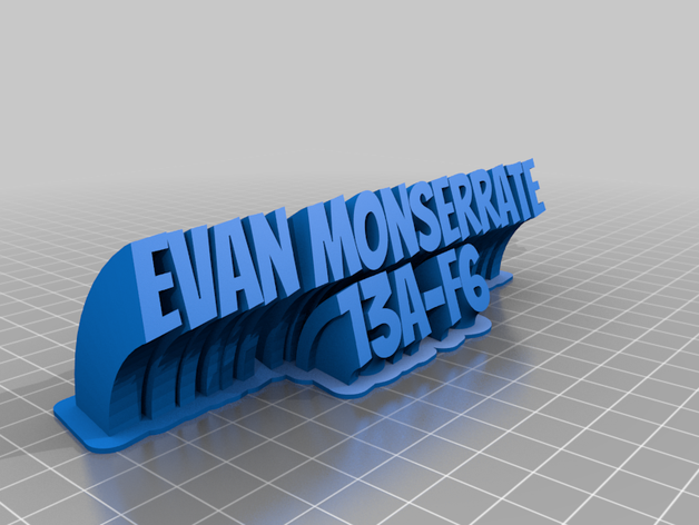 evan monserrate office kundengebundene 3D print model - Mito3D