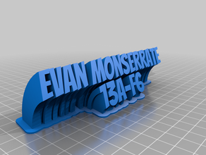 evan monserrate office customized 3d print model - Mito3D