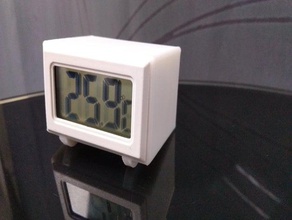 termómetro digital de caso los contenedores titular 3d print model - Mito3D