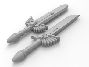 bloody power sword 40k blood angels spacemarine space marine marines warhammer 3d print model - Mito3D