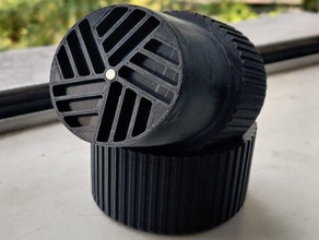 75mm magnetic grinder toothless 3d printing herb weed 3d print model - Mito3D