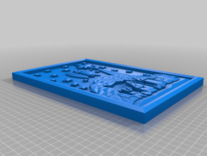 escena de la natividad placa La impresión en 3d navidad 3d print model - Mito3D