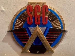 stargate command plaque sign 3d printing logo scifi sg-1 3d print model - Mito3D