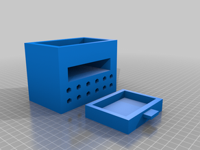 Schreibtisch-organiser Schublade v20 3d-drucken Schreibtisch Schreibtisch-organizer Halter Stift Bleistift pencle box storage 3d print model - Mito3D
