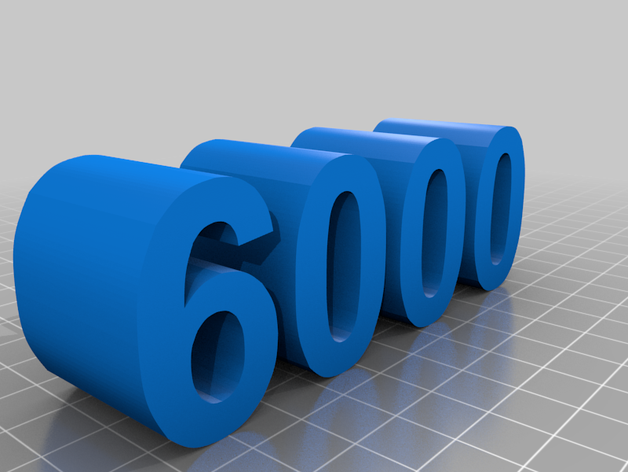 6000 La stampa 3d 3D print model - Mito3D