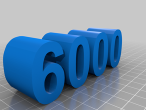 6000 La impresión en 3d 3d print model - Mito3D