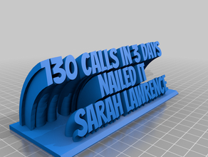 sarah 3 10 office customized 3d print model - Mito3D