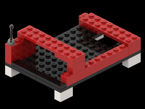 lego raspberry pi 4 cas de l'électronique rpi empilables 3d print model - Mito3D