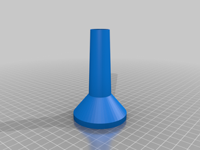 my customized long neck funnel parametric kitchen & dining 3d print model - Mito3D