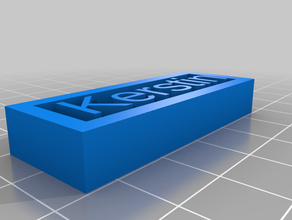 schild kerstin Dekor kundengebundene 3d print model - Mito3D