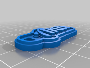 llavero dos colores ana keychains customized 3d print model - Mito3D