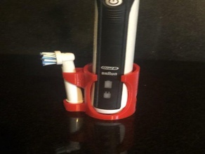 oral b - toothbrush holder 1x head bathroom electric oral-b 3d print model - Mito3D