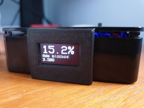 i2c oled screen bezel electronics raspberry pi case 3d print model - Mito3D