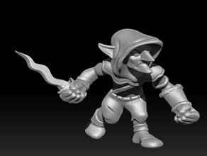 miniature - murdy goblin toy & game accessories dnd dungeons dragons frostgrave mordheim orc pathfinder rogue rpg troll 3d print model - Mito3D