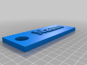 isim etiketi modelleri levhası tinkercad 3d print model - Mito3D