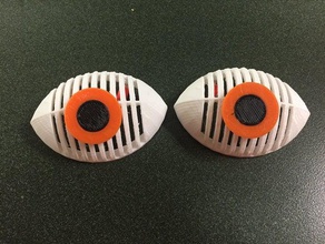 gritty googly eyes costume eyeglasses flyers glasses mascot philadelphia xmas 3d print model - Mito3D