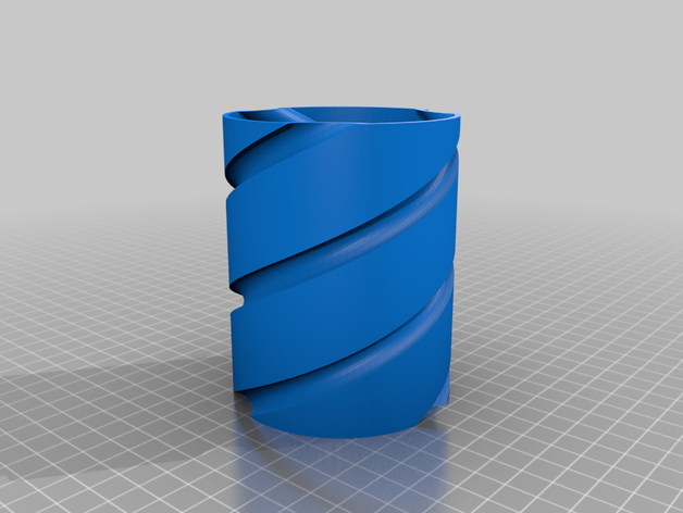 spiral cup containers 3D print model - Mito3D