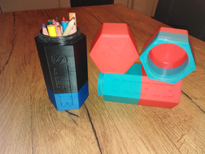 stiftebox office bleistifte box pencil case cup pen holder stifte 3d print model - Mito3D