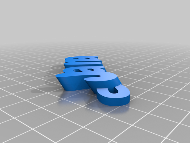 jana llavero organización personalizado 3D print model - Mito3D