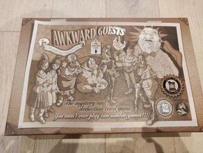 awkward guests - kickstarter edition boardgame insert toy & game accessories inserts board box 3d print model - Mito3D