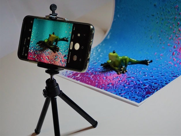 adjustable stand instagram photos background camera diy photography simple 3D print model - Mito3D