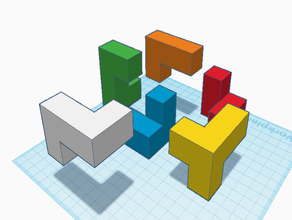 3d cube puzzle el arte interactivo Puzzle en rompecabezas de la caja art 3d print model - Mito3D
