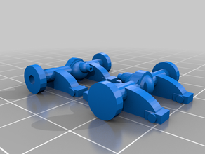 gaslands 4x4 kit de levage jeux hotwheels boîte d'allumettes 3d print model - Mito3D