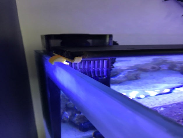 current usa marine led tank edge brackets pets aquarium bracket fishtank saltwater 3D print model - Mito3D