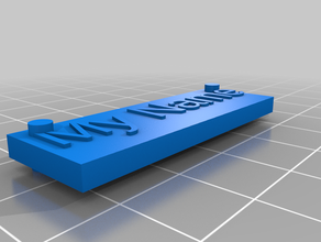 name plate 3d print model - Mito3D